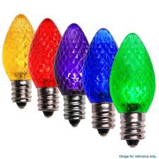 C7 Led Christmas Lamp Color Change Multicolor Light 25 Bulbs Rainbow Colors Crazy Colour Christmas Lamp