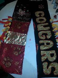 It S So Much Fun Decorating These Homecoming Pants For Spirit Day Front Pants Spirit Clothing Senior Overalls