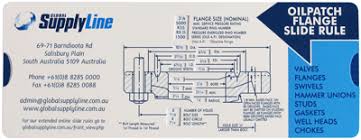 Api6a Api6b Api6x Flange Slide Rule Global Supply Line