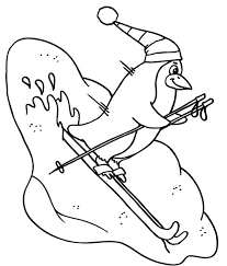 Fire up your home printer because we have tons of free adult coloring pages and geeky party printables from all your favorite fandoms. Cute Penguin Skiing On The Snow Coloring Pages Bulk Color