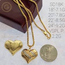 Rapper chains are getting bigger and more expensive and are often laden with diamonds. 18k Saudi Gold Necklace With Big Heart Pendant Women S Fashion Jewelry Organizers Necklaces On Carousell