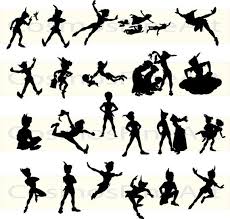 Peter Pan Silhouette Digital Clipart 22 Png 22 Jpg Instant Download Peter Pan Silhouette Peter Pan Tattoo Peter Pan