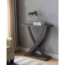 Benzara Gray Modern Console Table Lowes Com In 2020 Wooden Console Modern Console Tables Gray Console Table