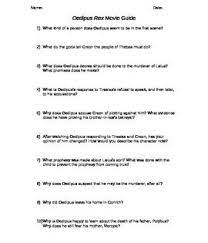 This Movie Guide Is Based On Oedipus Rex By Sophocles Includes Short Answer Comprehension And Critical Th Study Guide Movie Guide Critical Thinking Questions