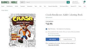 New cortex, who is bent on taking over the world. Final Coverart For Crash Bandicoot Adult Coloring Colouring Book Preorder Revealed By Barnes Noble Crashy News