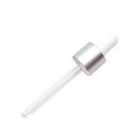 13/415 Anodized Aluminum Dropper Silver 13mm Dropper Can Be Customized Pipe  Length 13 415 Plastic Head Glass Dropper Wholesale