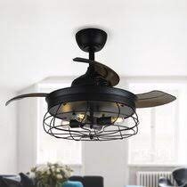 The globe inspired motor housing shape brings delightful style to any space. 31 Inch 40 Inch Ceiling Fans You Ll Love In 2021 Wayfair