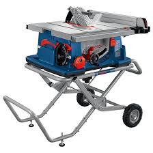 Skip to the beginning of the images gallery. Bosch Worksite Corded Table Saw 10 In Gravity Rise Wheeled Stand 4100xc 10 Reno Depot