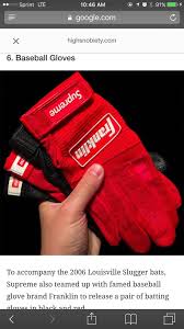 supreme supreme x franklin batting gloves size one size