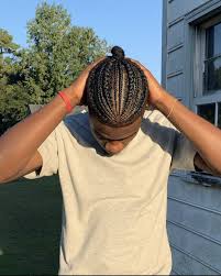 Braided Hairstyle For Men In 2020 Mens Braids Hairstyles Hair Twist Styles Curly Hair Men