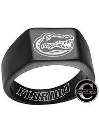 Florida Gators Logo Ring Florida Gators Titanium Steel Rings Custom Rings Gator Ring