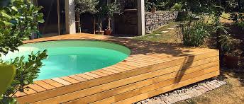 Traumhafter Designpool Im Robinienmantel Pool Holz Pool Poolverkleidung