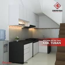 Harga kitchen set atas minimalis 3 pintu rak lemari gantung dapur atas murah. Kitchen Set Dapur Bawah Tangga Di Lamongan