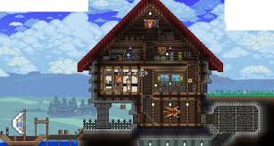 Start with base is a small mod which generates a base at the end of world generation considering all npc's of all active mods. Terraria 3d Minecraft House Vtwctr