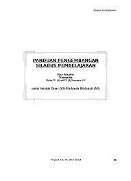 Pada kesempatan kali ini admin akan membagikan administrasi pembelajaran matematika kelas 1 sd 6 semester 2 revisi 2020, administrasi mengajar guru atau biasa disebut dengan perangkat mengajar, merupakan administrasi pokok yang harus ada pada seorang guru atau tenaga pendidik. Top Pdf Silabus Matematika Sd Kelas 4 5 6 Semester 1 Dan 2 Ktsp Info Operator Sekolah Mtk Iv Vi 123dok Com