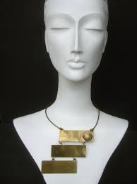 Vintage 70s brass choker