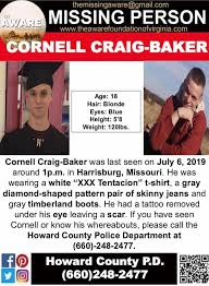 MISSING***Harrisburg, MO Cornell Craig-Baker was last seen