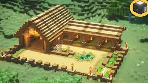 A unique and easy barn design for minecraft. Minecraft How To Build Barn In Minecraft Minecraft Building Ideas Youtube