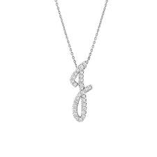 The letter j is one of those pesky letters in letter j in cursive. Roberto Coin White Gold Diamond Letter J Initial Necklace 001445awchxj