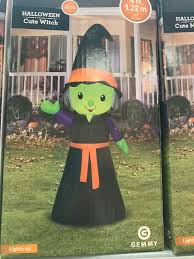 Show us your #halloween spirit by tagging @spirithalloween. Cute Witch Halloween Airblown Inflatable Gemmy 4 Ft Porch Greeter Ebay In 2021 Halloween Inflatables Porch Greeters Halloween Witch