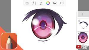 How to draw anime eyes digitally. Making Anime Eye With Autodesk Sketchbook Android Digital Drawing Youtube