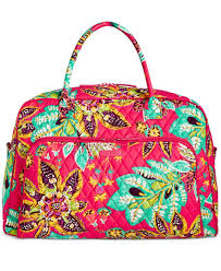 Vera Bradley Signature Weekender Travel Bag 2 0 Bolsas Artesanais Sacolas Bolsas