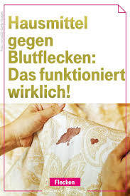 Blutflecken Entfernen Welche Hausmittel Helfen Blutflecken Blutflecken Entfernen Hausmittel
