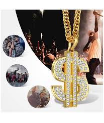 Each link is 3/8 and every other link has an opening (of course since was used as currency to pay for merchandise and trade to avoid paying taxes, since jewelry. Mens Gold Chain Necklace Dollar Sign Pendant Costume Hip Hop Jewelry Express Free Shipping