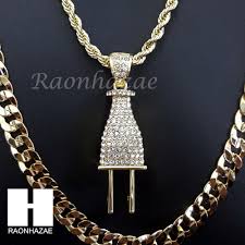 Diamond lil uzi vert v pendant silver cuban link chain necklace hip hop rapper. Lil Uzi Vert Plug Charm Diamond Cut 30 Cuban Chain Necklace Set G15 Raonhazae