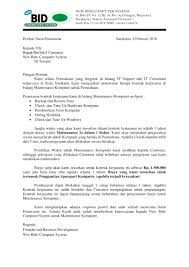 Surat penawaran menjadi awalan sebelum adanya surat penawaran menjadi alat pemasaran dari sebuah produk atau jasa secara awal. Contoh Surat Penawaran Jasa Service Komputer Nusagates
