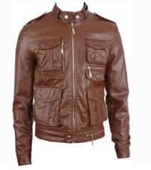 Arrow Men Brown Leather Jacket 6876823 Arrow Shopping Leather Jackets Online Leather Jacket Leather Jacket Men Style
