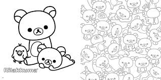 See more ideas about adult coloring pages, coloring pages, free coloring pages. Kawaii Rilakkuma Coloring Page Novocom Top