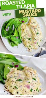 Roasted Tilapia With Mustard Sauce Recipe Fish Recipes Healthy Tilapia Recipes Healthy Tilapia Recipes Easy