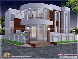 Modern House Plan With Round Design Element Kerala House Design Modern Bungalow House Round House Plans