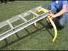 The corner ladder is easily compressed to form a pole which takes up almost no space. Installing The Corner Buddy Ladder Standoff Youtube