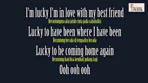 Lirik lagu jason mraz lucky. Terjemahan Indonesia Lucky Jason Mraz Cobie Fernanda De Lima Rubens Daniel Lyrics Youtube