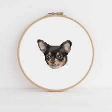 Creating embroidery patterns and needlework design large print din a4, 100 pages, 2 grids in one, keep all your projects grouped in one notebook by nomad cross stitch press | 11 may 2020 Chihuahua Cute Easy Cross Stitch Pattern Small Etsy In 2021 Cross Stitch Patterns Animal Cross Stitch Patterns Cross Stitch