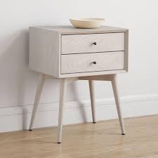 Mid Century Bedside Table Pebble In 2019 West Elm Mid Century Mid Century Bed Nightstand