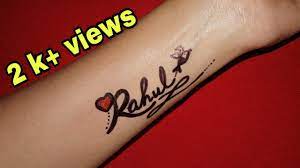 I am a director of learningtime youtube channel. Rahul Name Tattoo Design 2020 Amazing Hand Tattoo For Boy Requested Video Youtube