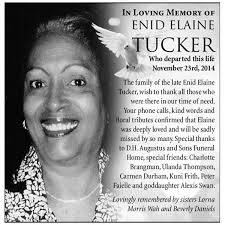 Enid Tucker Obituary (2015)