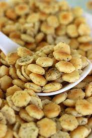 No Bake Ranch Oyster Crackers Recipe Recipe Snack Mix Recipes Oyster Crackers Recipe Cracker Recipes