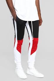 Black And Red Joggers Womens Monty Track Pants Black Red Fashion Suits For Men Track Pants Mens Mens Joggers Outfit