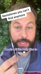 #stitch with @Michael A crystal I found in So Cal that resembles Holly Blue  in my opinion. What do you think? #hollyblue #hollyblueagate #blueagate  #rockhounding #rockhound #crystalhunter #crystals ...