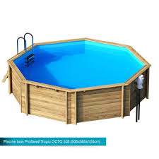 Swimming Pool In Wood Above Ground Tropic 414 Octagon Bwt Mypool
