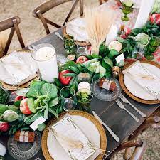 Rustic rose flowers made by hand especially to hold led tea lights ( * led lights not included). 41 Rustic Wedding Centerpieces To Inspire Your Design