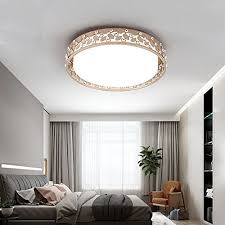 Ceiling lamps for light bedrooms. Led Warm Bedroom Ceiling Light Simple Modern Restaurant Crystal Acrylic Iron Study Master Bedroom 24w Ceiling Lamp Round Room Yellow White Ceiling Lighting O46cm Buy Online In Guam At Guam Desertcart Com Productid