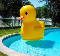 Giant Inflatable Rubber Ducky Cool Pool Floats Swimming Pool Toys Cute Pool Floats