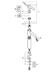 parts for grohe tenso bath and shower