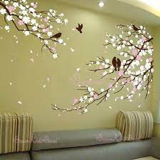 Our cherry blossom stencil is perfect for crafting a peaceful diy project. Cherry Blossoms Wall Decal Wall Sticker Tree Decals Dk006 Etsy Wall Painting Decor Mural Wall Art Cherry Blossom Wall