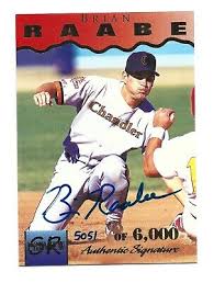 Brian Raabe AUTOGRAPH RC Minnesota Twins 1995 Signature Rookies AUTO  Baseball
